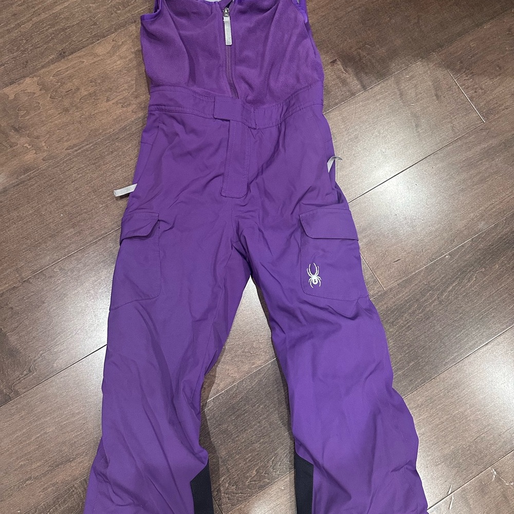 Spyder Kids' Purple Ski Bib